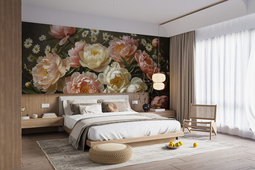 Bouquet of pink and white flowers