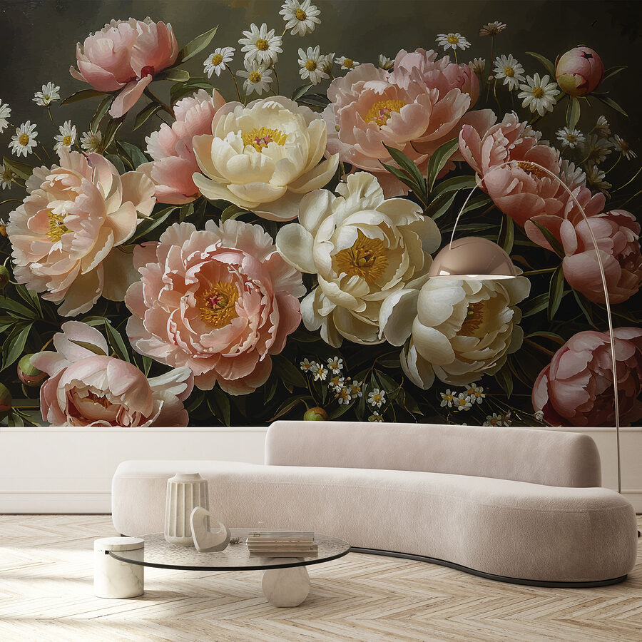 Bouquet di fiori rosa e bianchi Bouquet di fiori rosa e bianchi