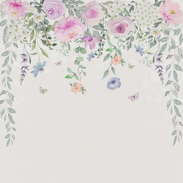 Pittura di fiori e farfalle Pittura di fiori e farfalle