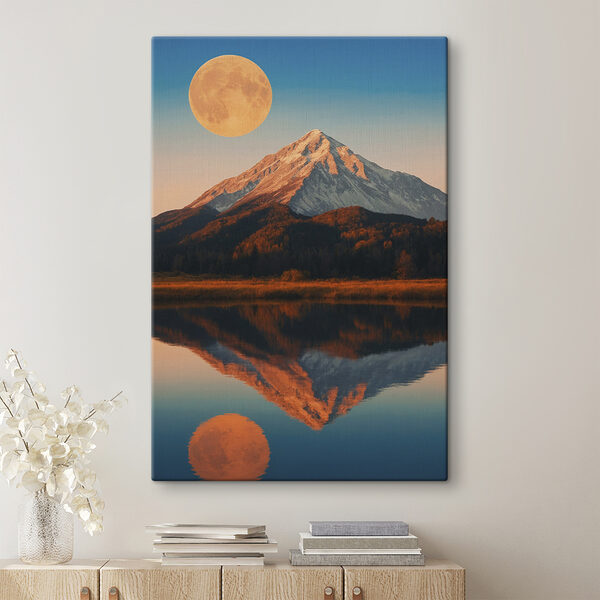 Quadri Una montagna con la luna nel cielo (COD: s40476) Quadri Quadri Una montagna con la luna nel cielo (COD: s40476)