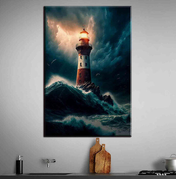 Quadri Faro nell'oceano