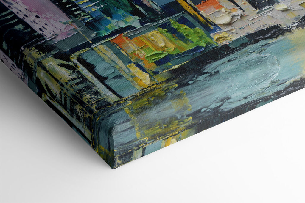 Painting of a city Painting of a city
