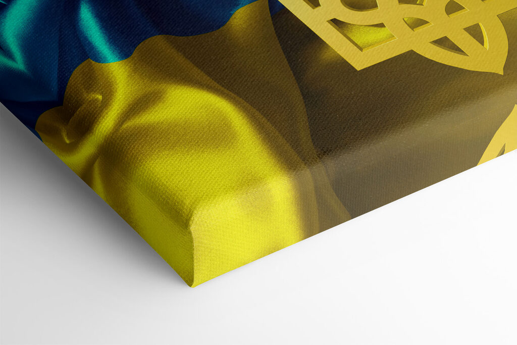 Ukraine's Vibrant Emblem Waves Ukraine's Vibrant Emblem Waves
