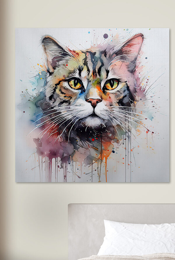 Painting of a cat Painting of a cat