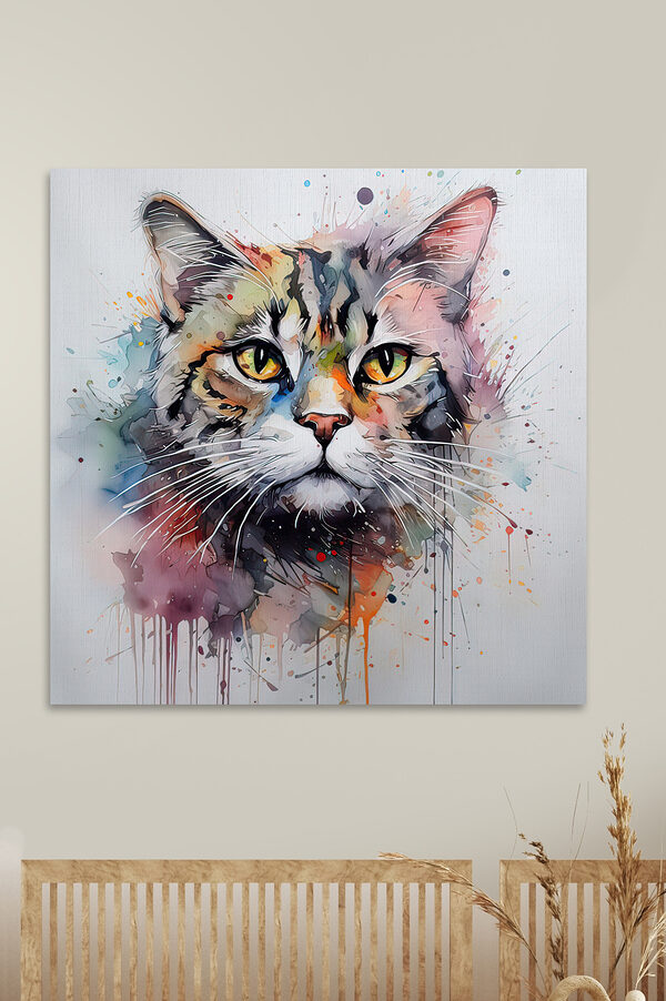 Painting of a cat Painting of a cat