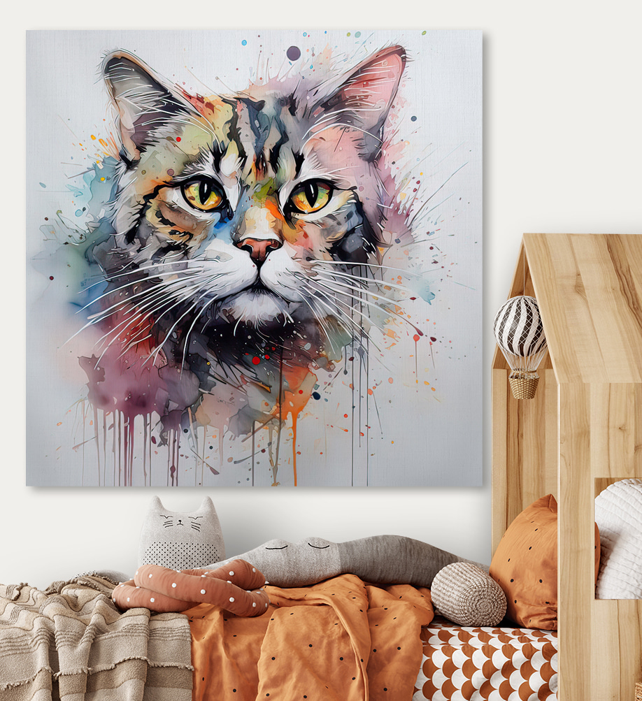 Painting of a cat Painting of a cat