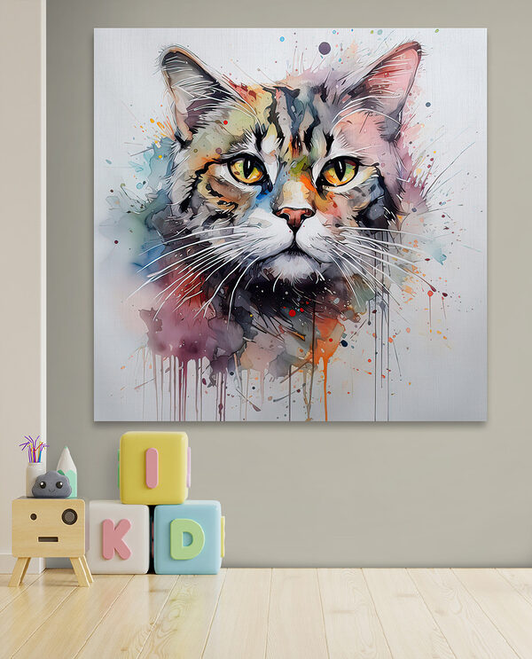 Painting of a cat Painting of a cat