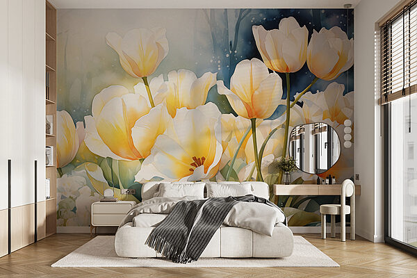 Pittura di fiori bianchi Pittura di fiori bianchi