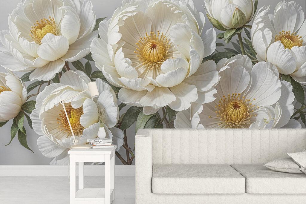 Group of white flowers