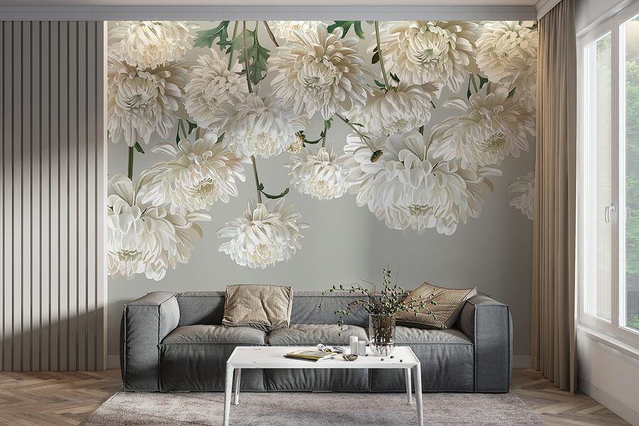 Gruppo di fiori bianchi
