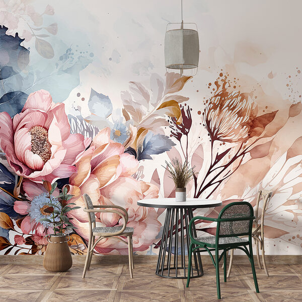 Pittura di fiori e foglie Pittura di fiori e foglie