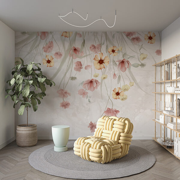 Pittura di fiori su sfondo bianco Pittura di fiori su sfondo bianco