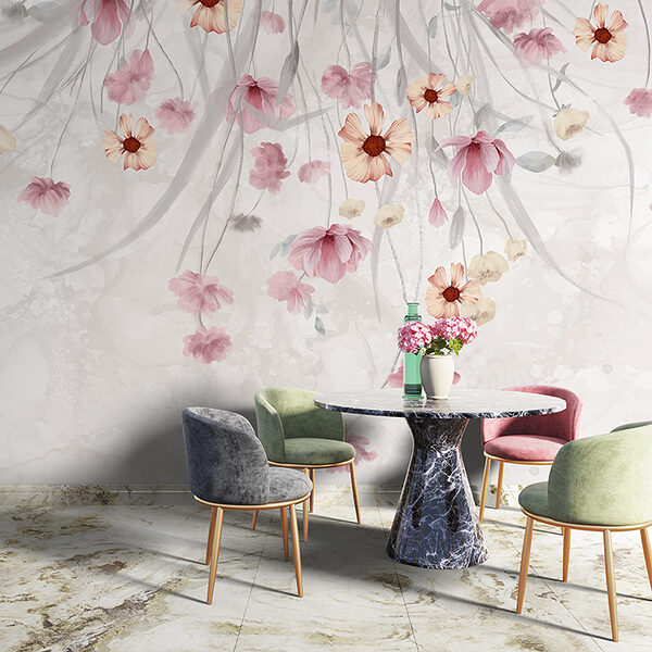 Pittura di fiori su sfondo bianco Pittura di fiori su sfondo bianco