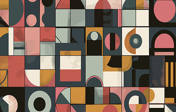 Motivo colorato con forme diverse Motivo colorato con forme diverse