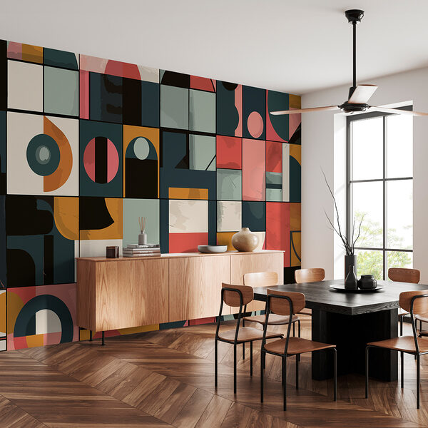 Motivo colorato con forme diverse Motivo colorato con forme diverse