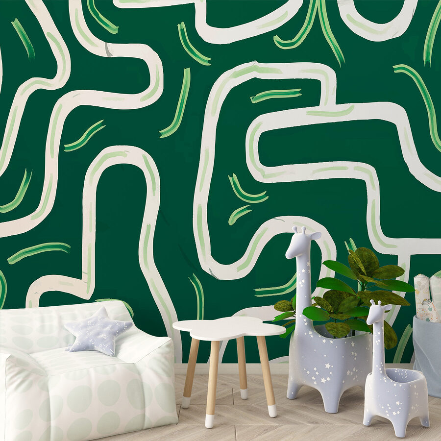 Labirinto verde e bianco Labirinto verde e bianco