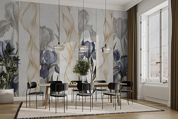 Iridi eleganti con curve delicate. Iridi eleganti con curve delicate.