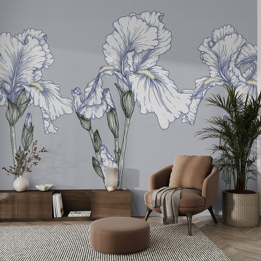 Gruppo di fiori bianchi