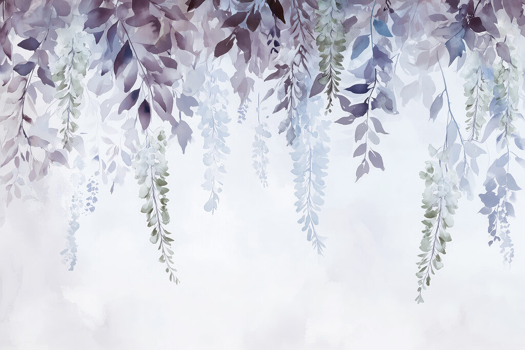 Pittura di foglie e fiori Pittura di foglie e fiori