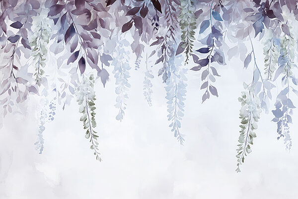 Pittura di foglie e fiori Pittura di foglie e fiori