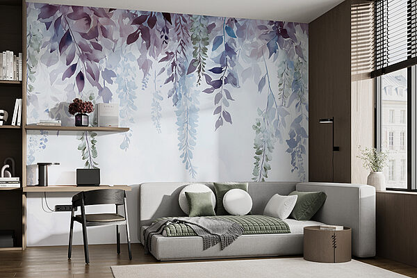 Pittura di foglie e fiori Pittura di foglie e fiori