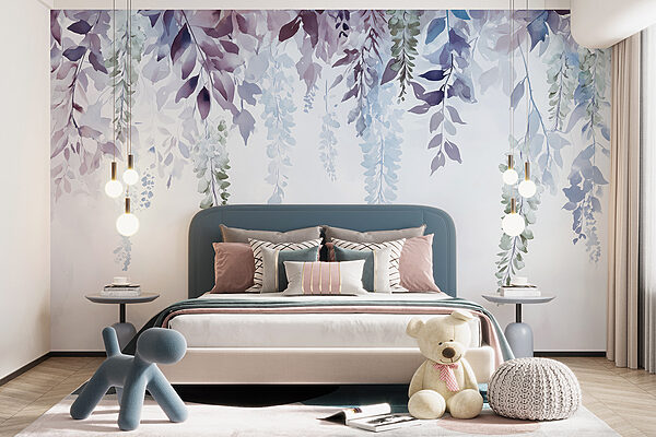 Pittura di foglie e fiori Pittura di foglie e fiori
