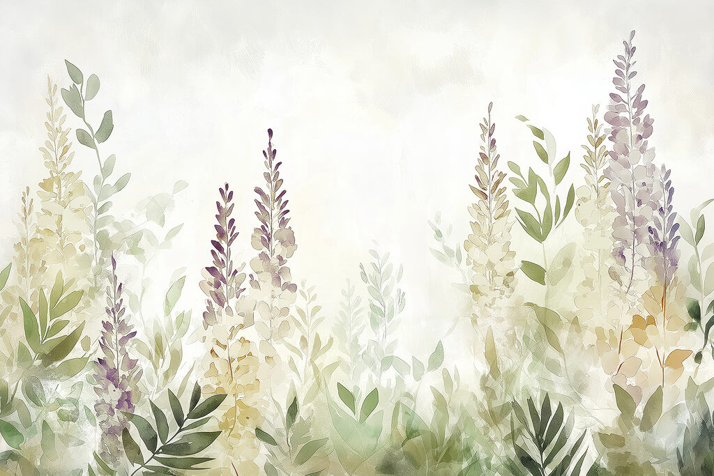 Pittura di fiori e foglie Pittura di fiori e foglie