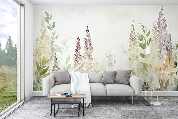 Pittura di fiori e foglie Pittura di fiori e foglie
