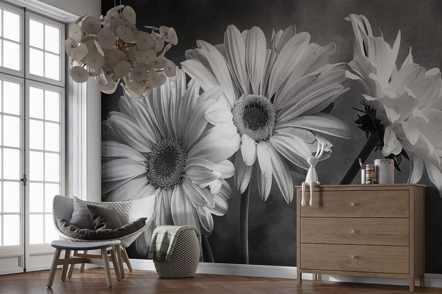 Gruppo di fiori con petali