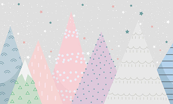 Gruppo di alberi con stelle Gruppo di alberi con stelle