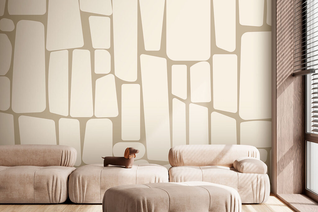 White and tan rectangles White and tan rectangles