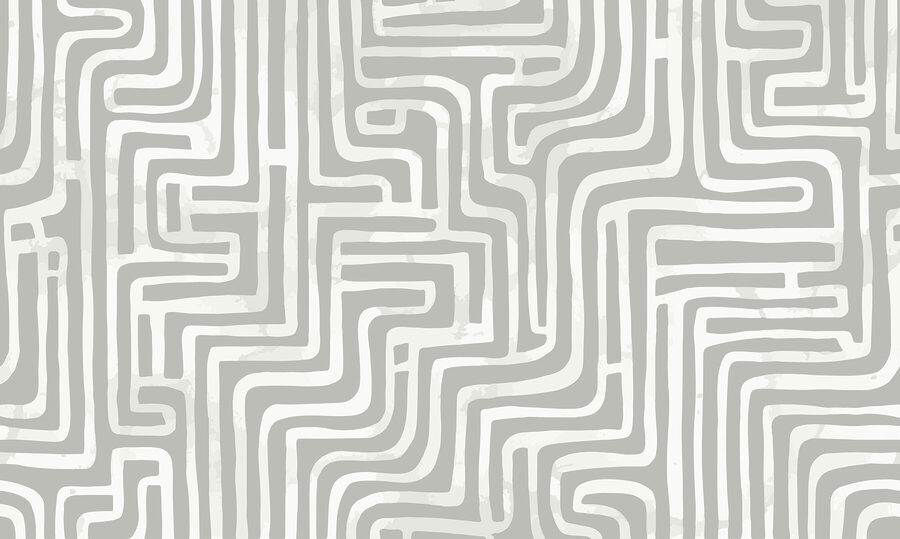 Labirinto grigio e bianco