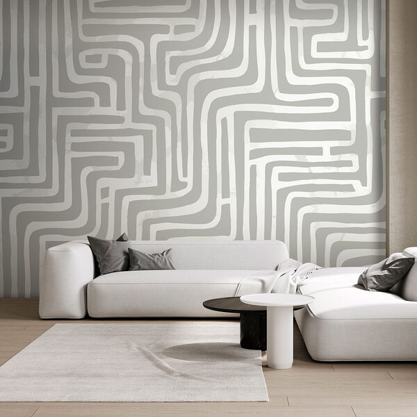 Labirinto grigio e bianco Labirinto grigio e bianco