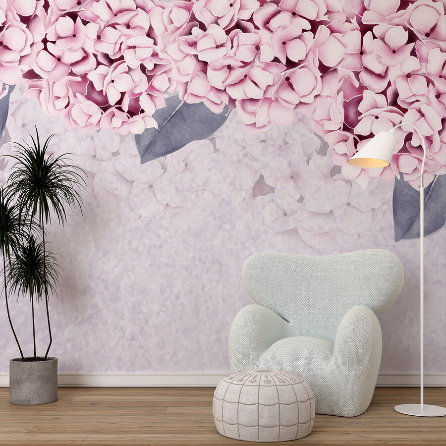 Gruppo di fiori rosa