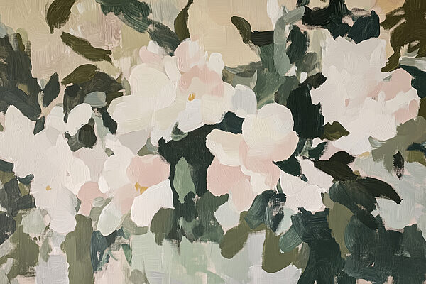 Pittura di fiori e foglie Pittura di fiori e foglie