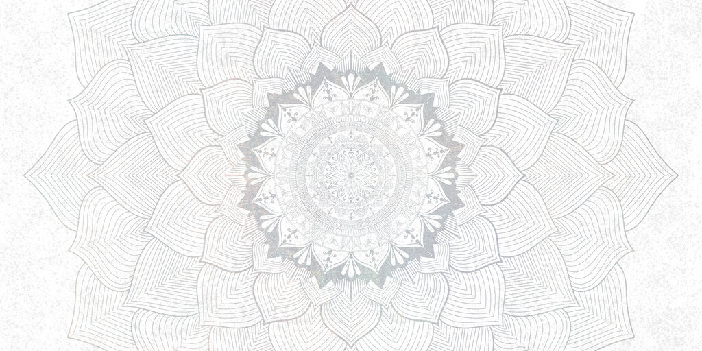 Mandala bianco e grigio Mandala bianco e grigio