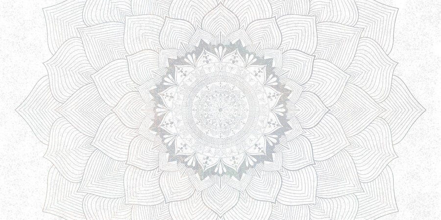 Mandala bianco e grigio