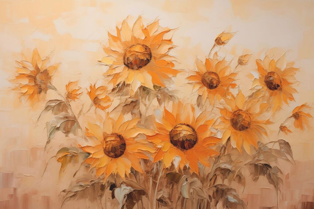 Pittura di girasoli Pittura di girasoli