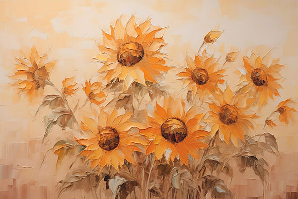 Pittura di girasoli Pittura di girasoli