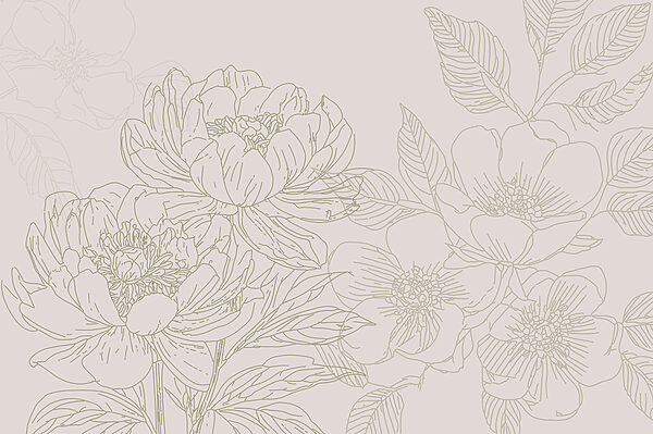 Disegno di fiori e foglie Disegno di fiori e foglie