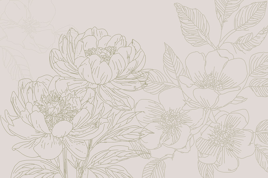 Disegno di fiori e foglie Disegno di fiori e foglie