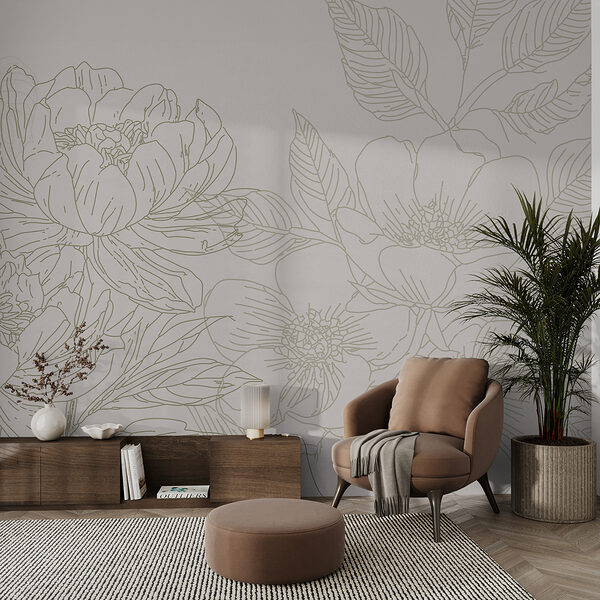 Disegno di fiori e foglie Disegno di fiori e foglie