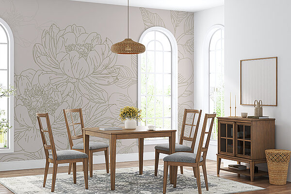 Disegno di fiori e foglie Disegno di fiori e foglie