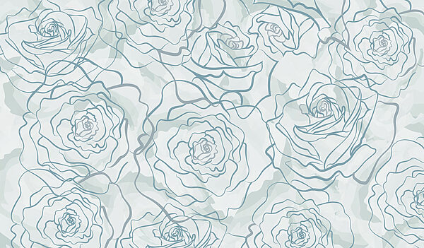 Motivo di rose su sfondo bianco Motivo di rose su sfondo bianco