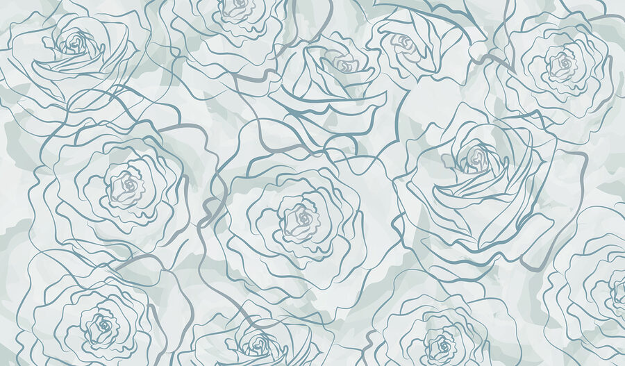 Motivo di rose su sfondo bianco Motivo di rose su sfondo bianco