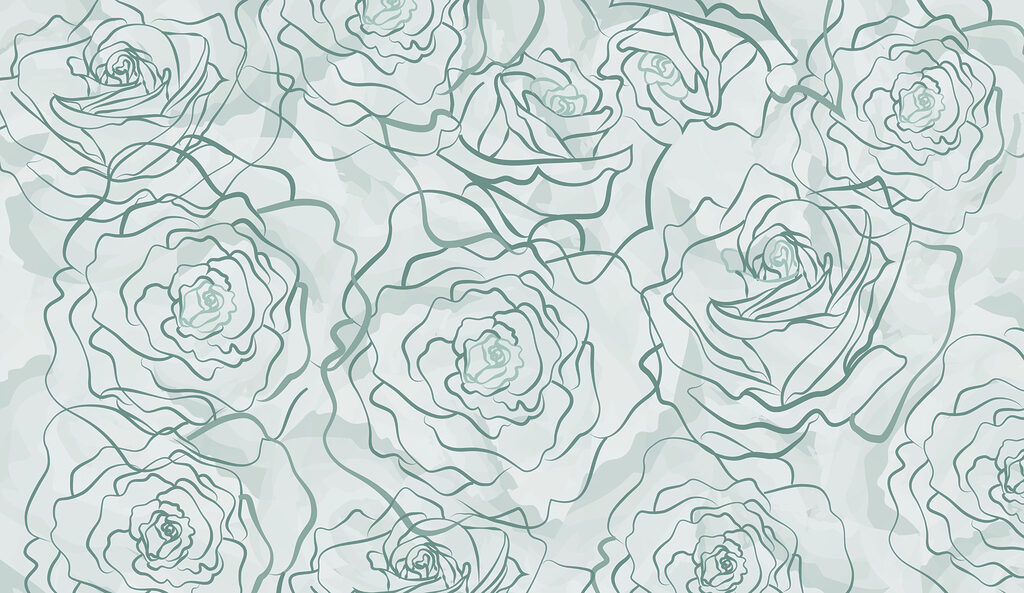 Motivo di rose su sfondo bianco Motivo di rose su sfondo bianco