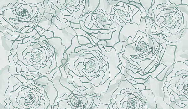 Motivo di rose su sfondo bianco Motivo di rose su sfondo bianco