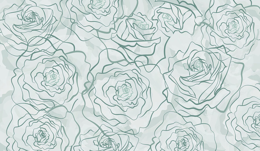 Motivo di rose su sfondo bianco Motivo di rose su sfondo bianco