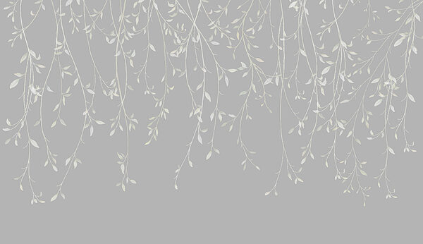 Sfondo bianco e grigio con foglie Sfondo bianco e grigio con foglie