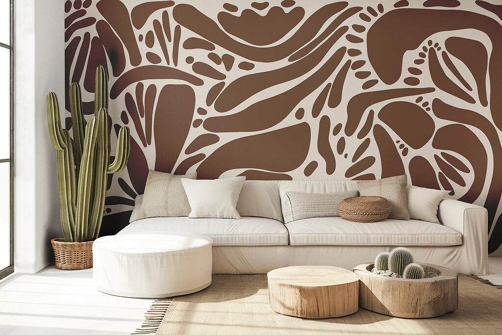 Brown and white pattern